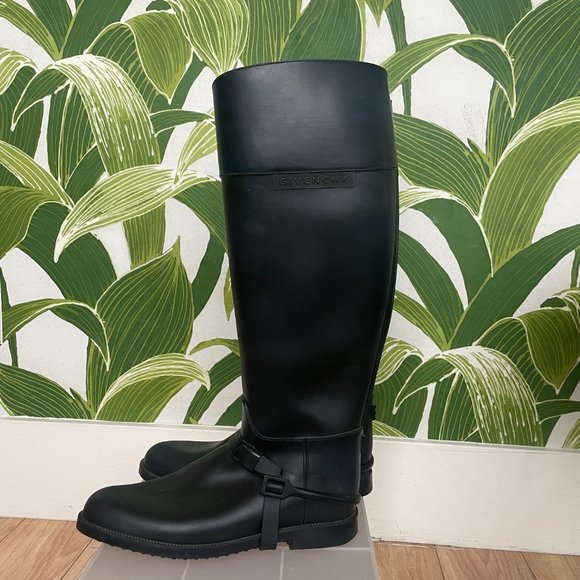 Givenchy Rubber Riding Rain Boots - Picture 4 of 4